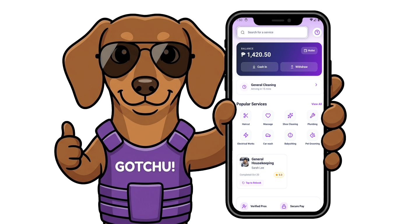 Gotchu solution — booking to delivery flow